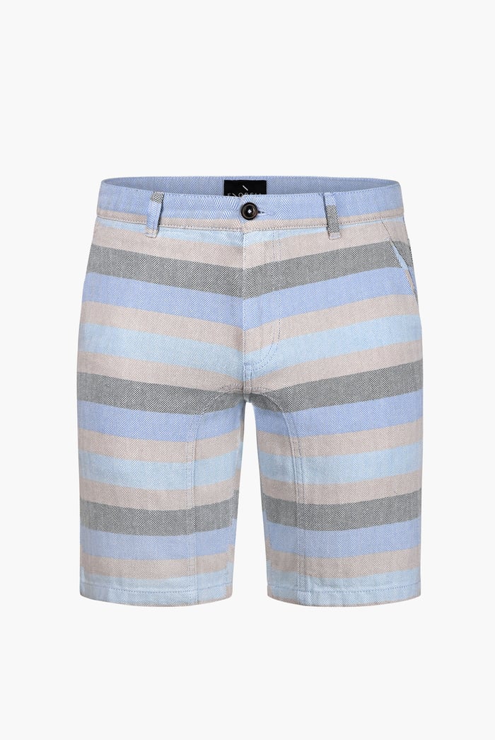 Men's Textured Striped Chino Short