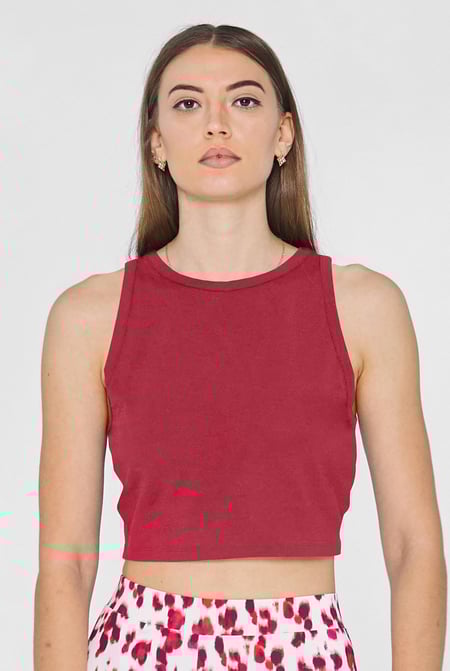 White Super Soft Cropped Tank Top