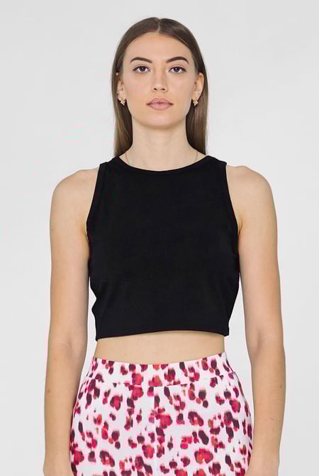 White Super Soft Cropped Tank Top