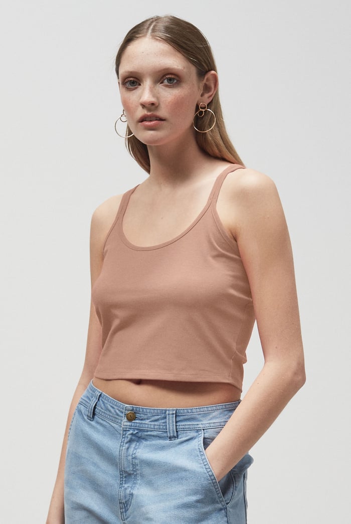 Cross Back Crop Cami