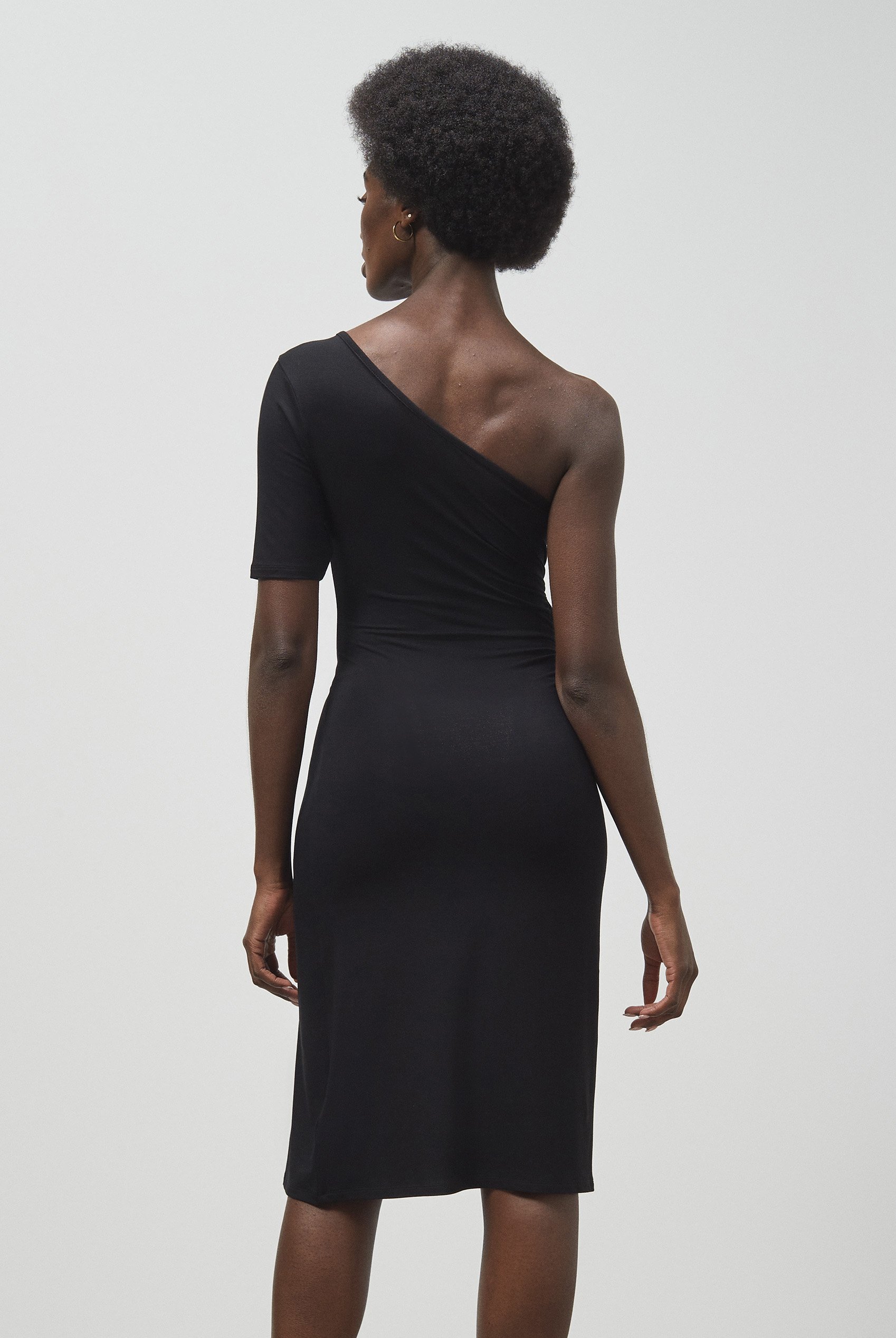 Asymmetric Neck Line Dress