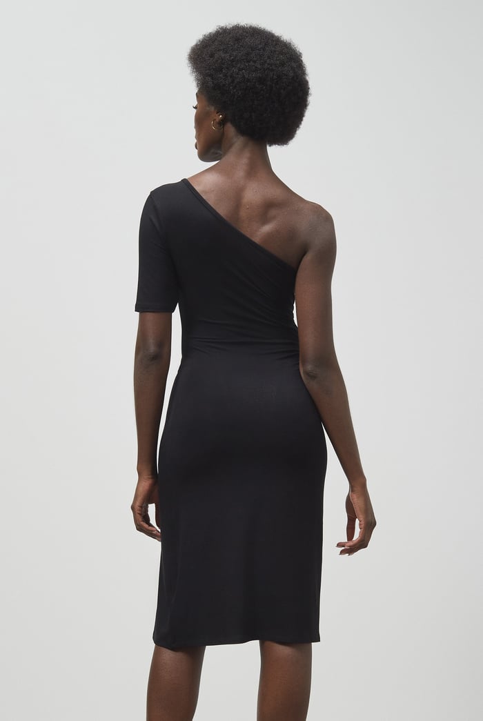 Asymmetric Neck Line Dress
