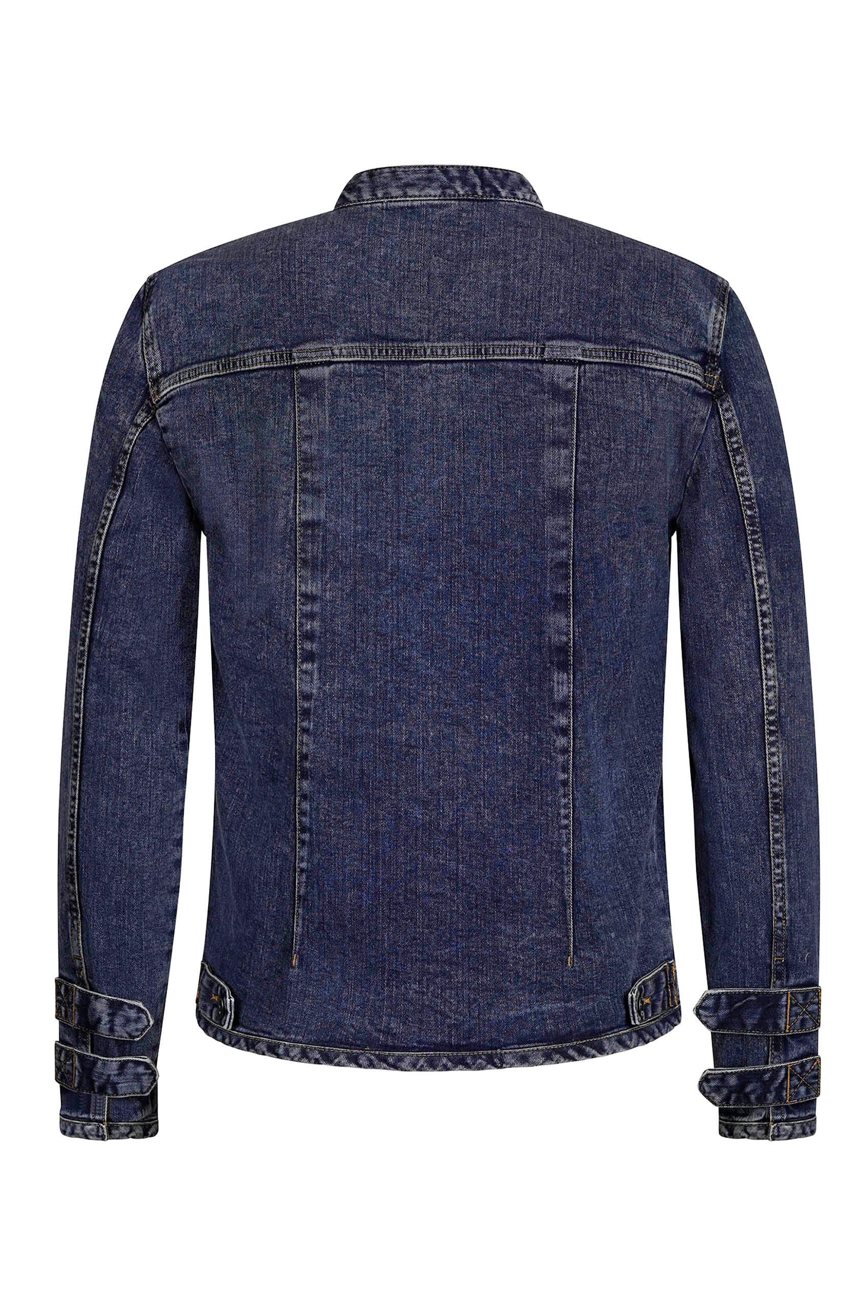 Men's Indigo Biker Denim Jacket