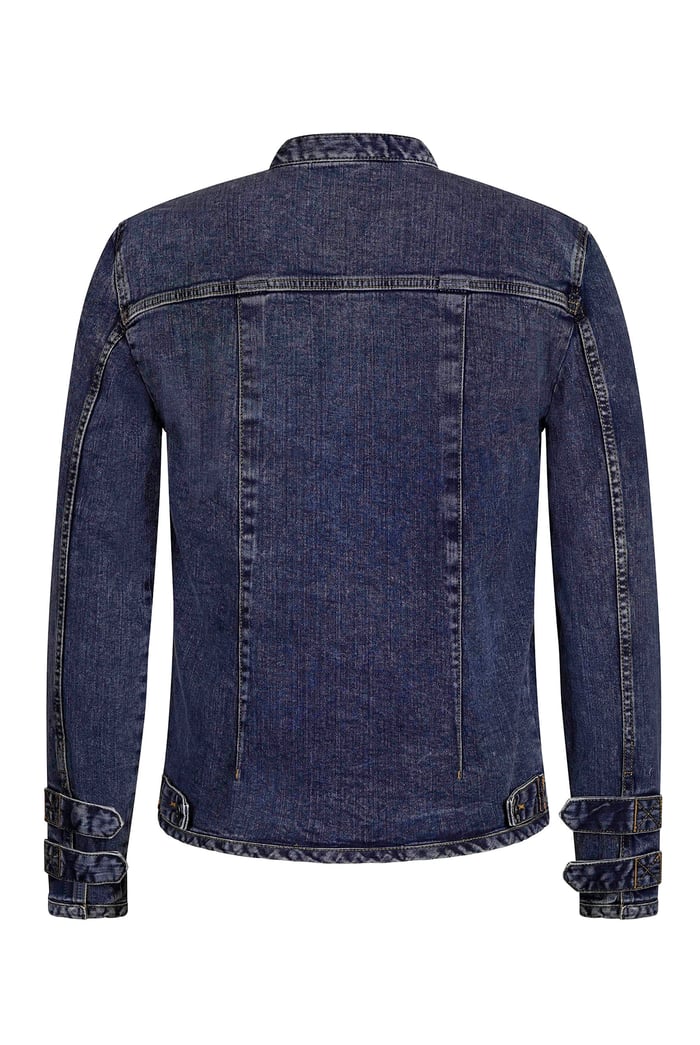 Men's Indigo Biker Denim Jacket