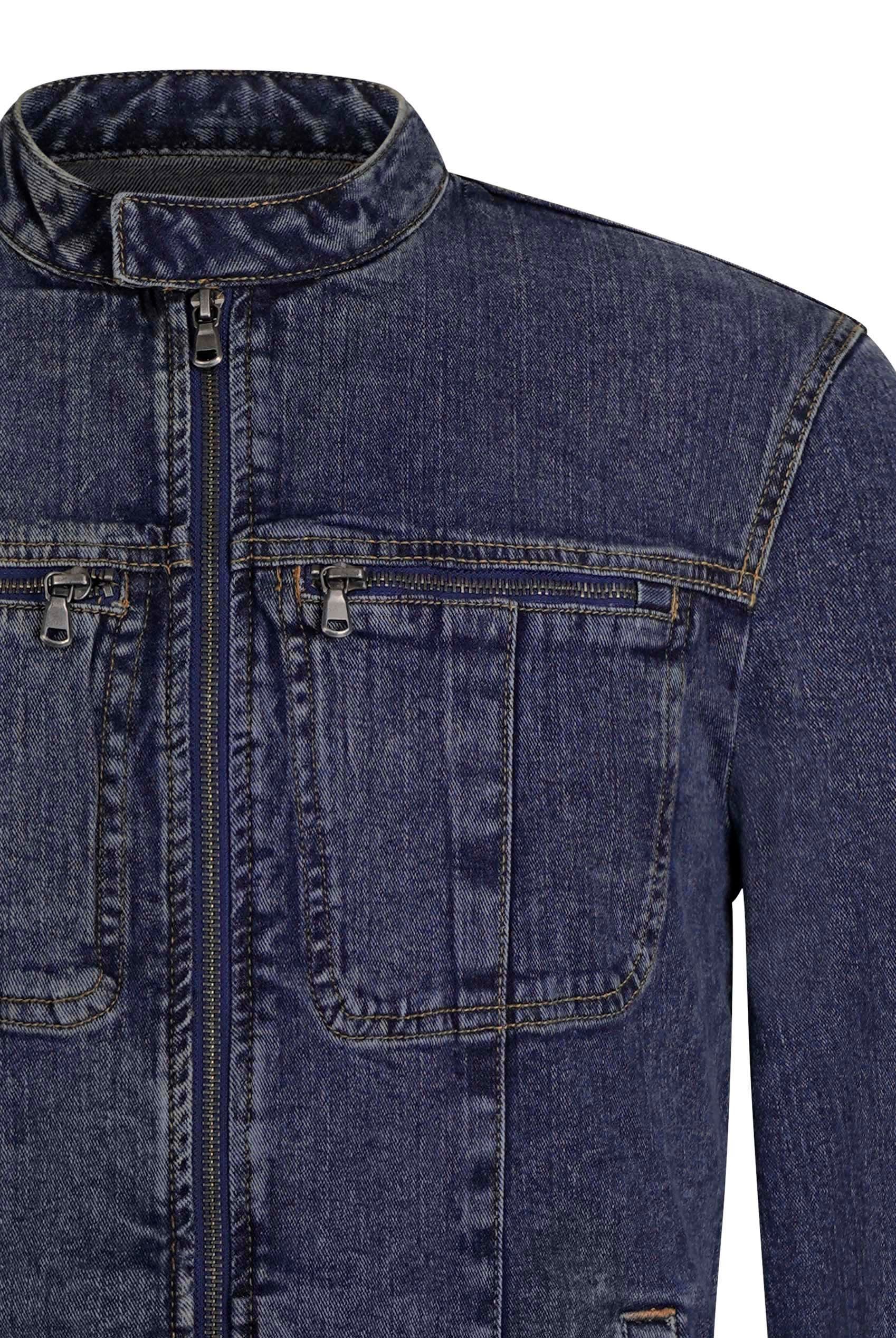 Men's Indigo Biker Denim Jacket