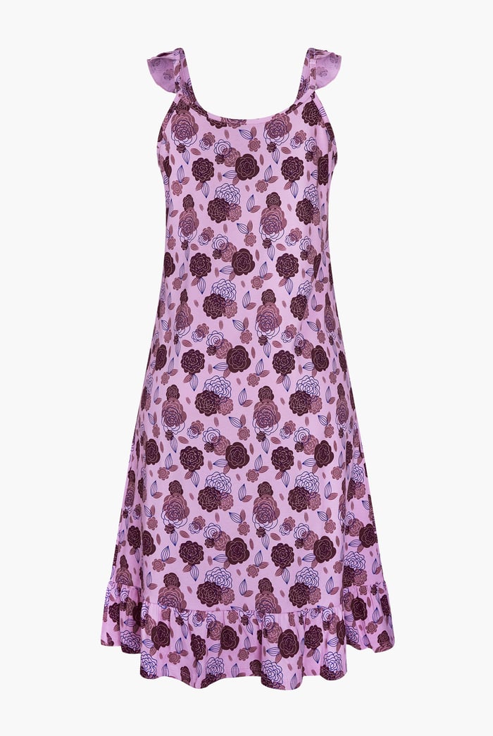 Women's Jersey Cami Nightdress With Frill Detailing