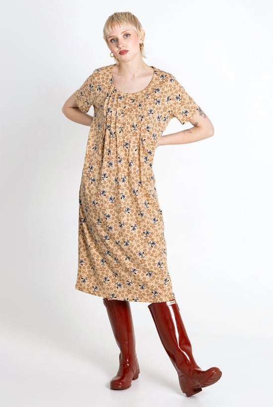 Pleated Details S/S Nightdress