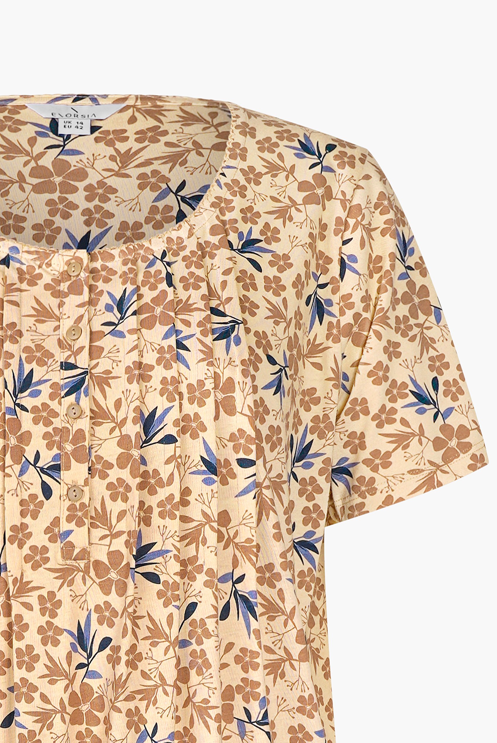 Pleated Details S/S Nightdress