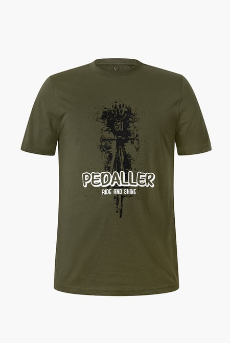 Olive/Chocolate/Navy 100% Cotton Graphic T-Shirt 3 Pcs Pack