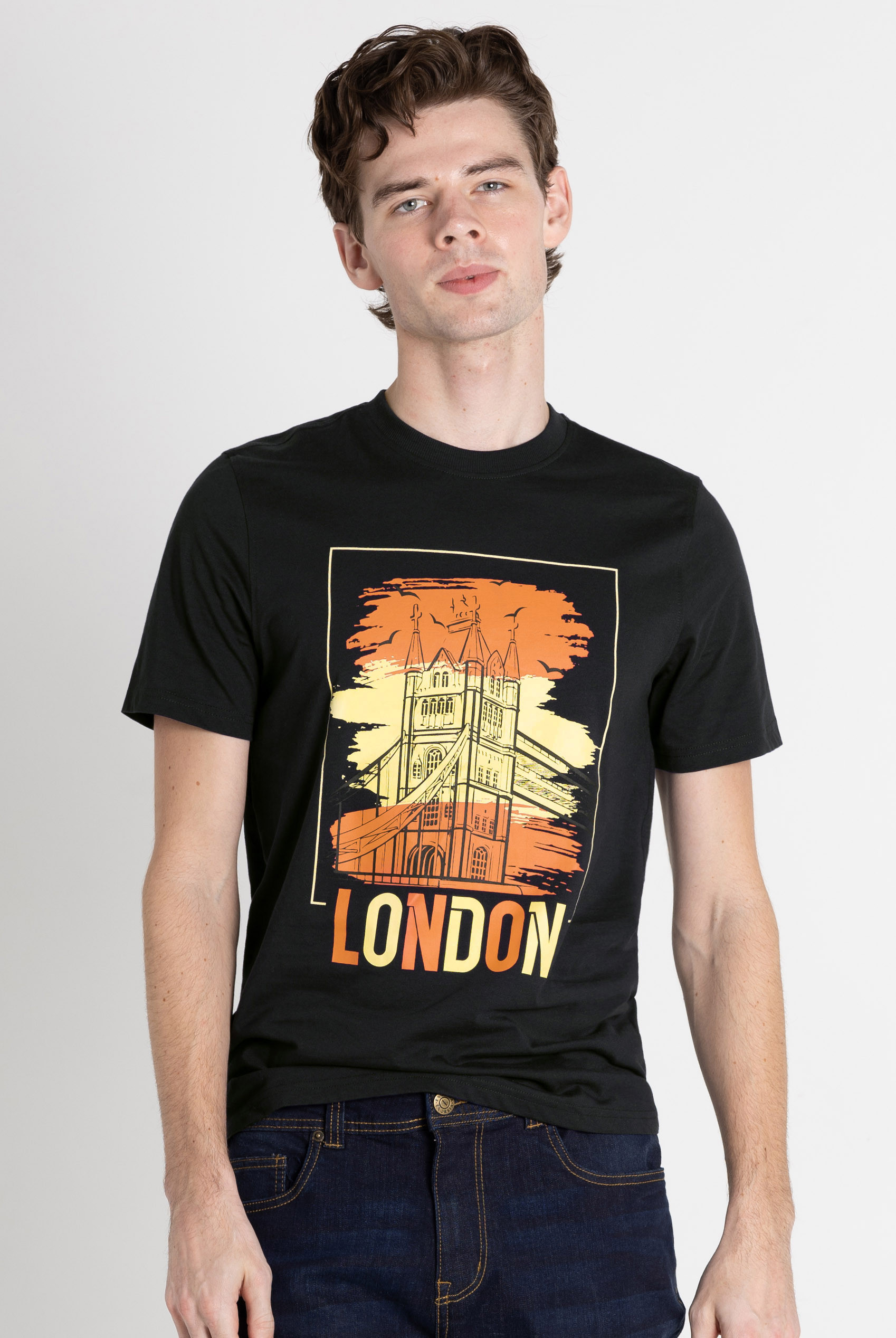 100% Cotton Graphic T-Shirt 3 Pcs Pack