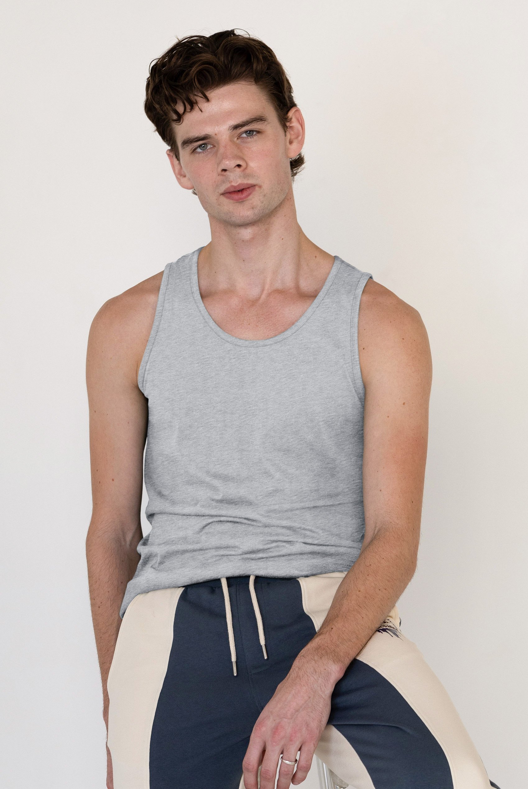 Men's Cotton Jersey Vest 2 PCs  Pack