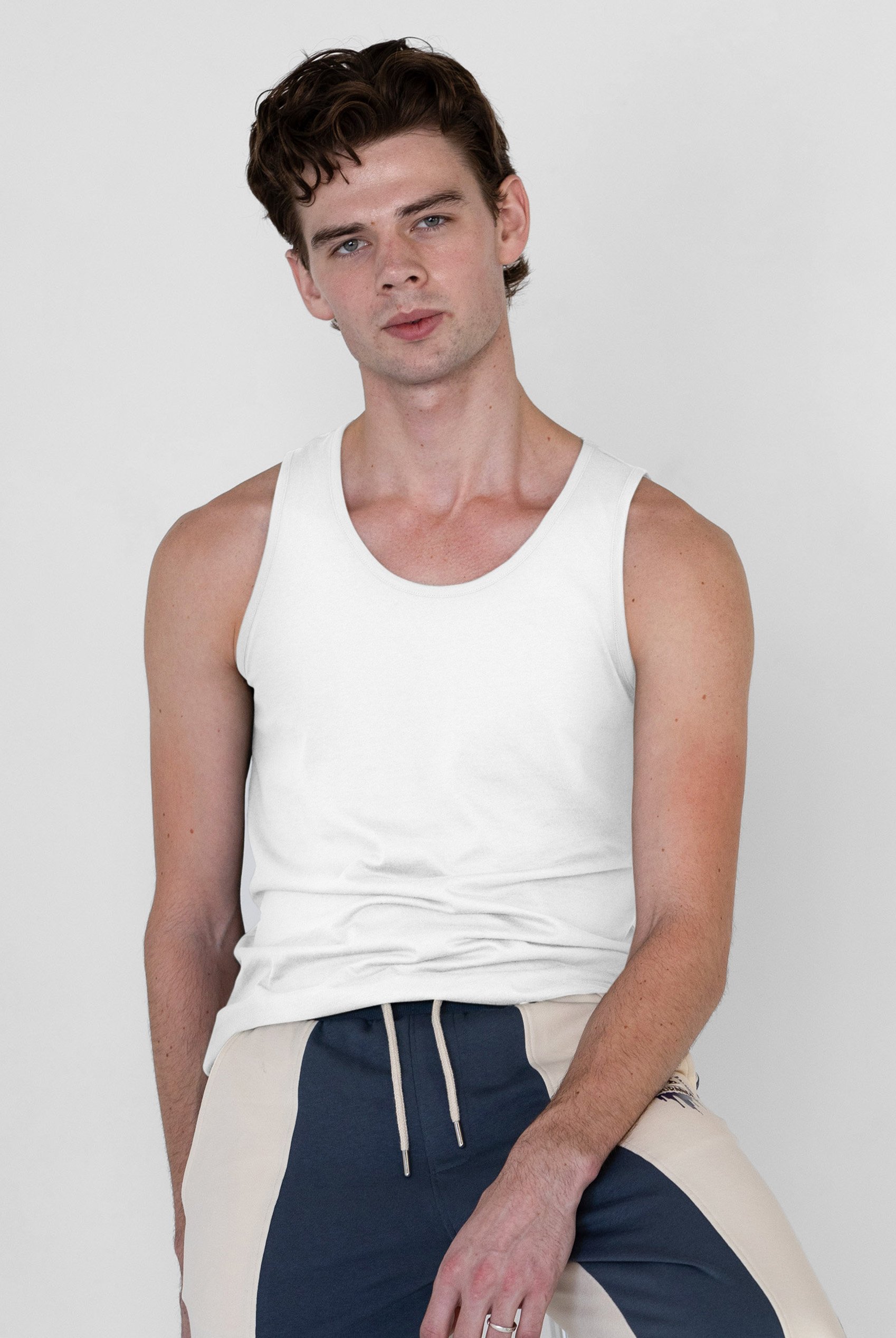 Men's Cotton Jersey Vest 2 PCs  Pack