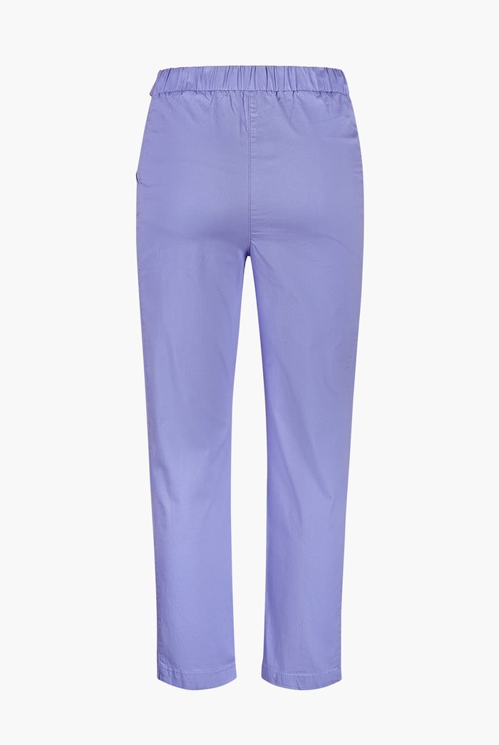 Women's Cotton Stretch Woven Trouser With Waist Belt