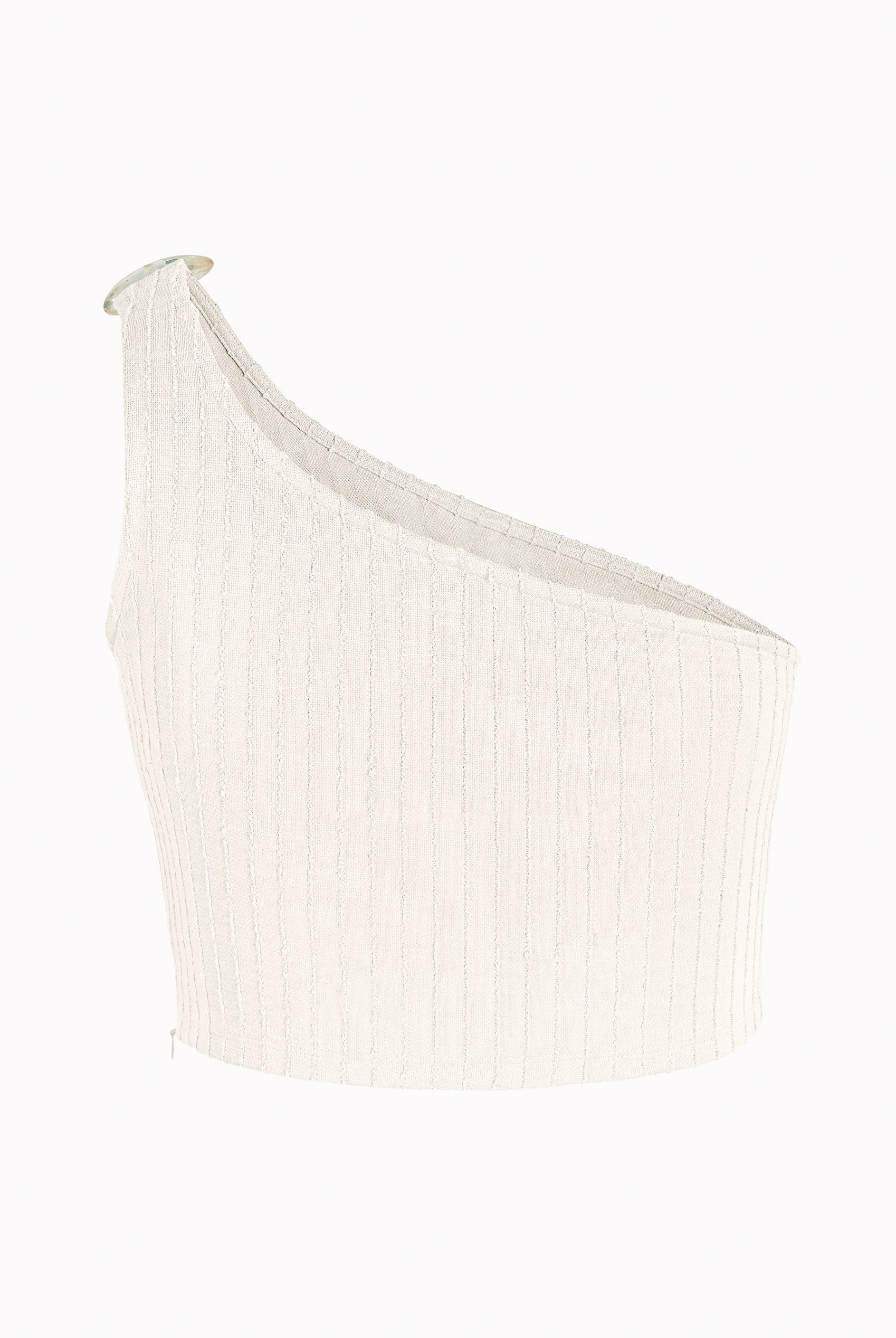 One Shoulder Crop Vest Top
