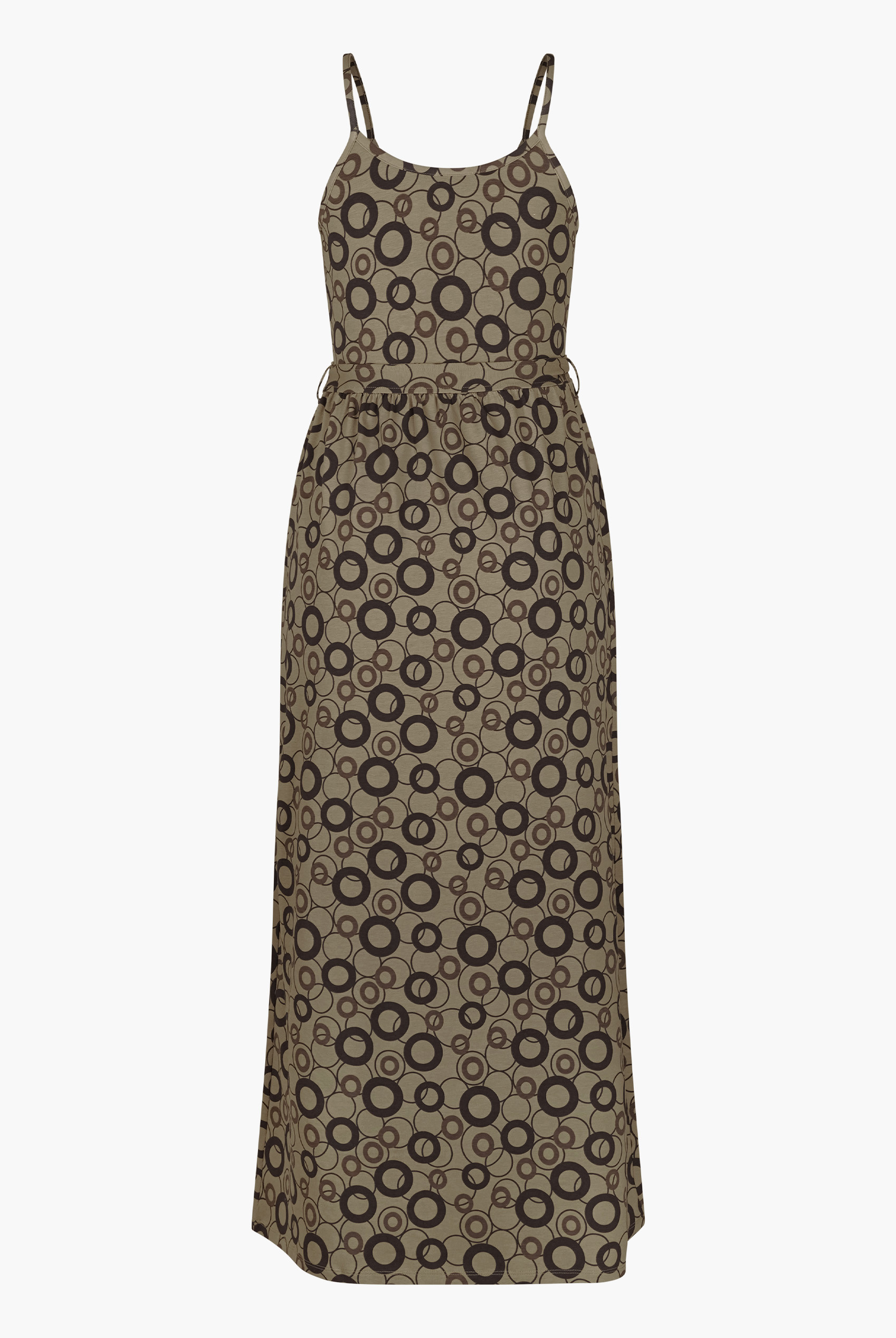 Geo Printed Jersey Wrap Front Maxi Dress