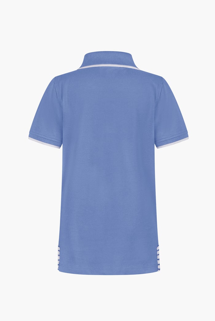 Boy's  Stripe Detailed Short Sleeves Polo Shirt (6yrs-11yrs)