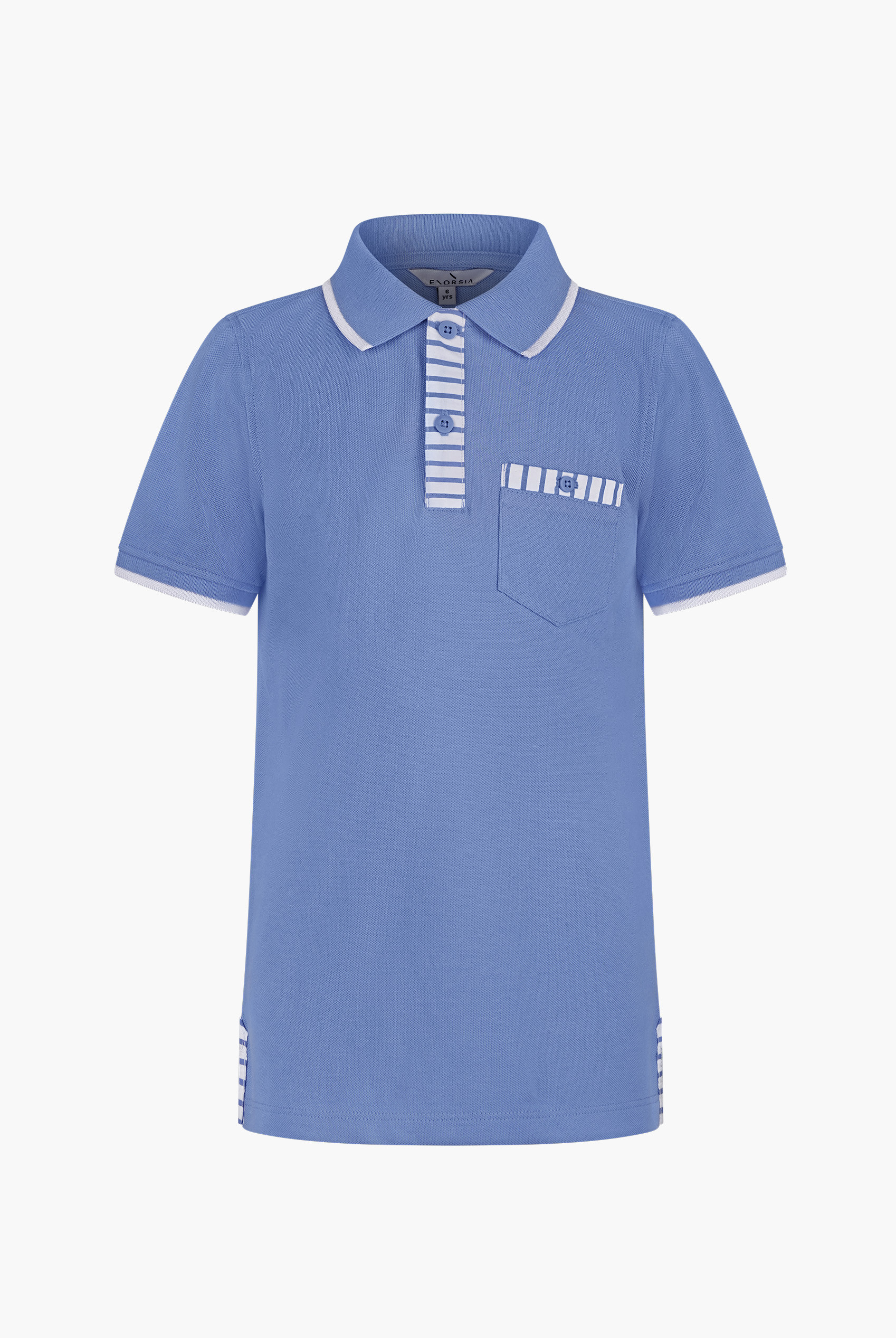 Boy's  Stripe Detailed Short Sleeves Polo Shirt (6yrs-11yrs)