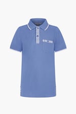 Boy's  Stripe Detailed Short Sleeves Polo Shirt (6yrs-11yrs)