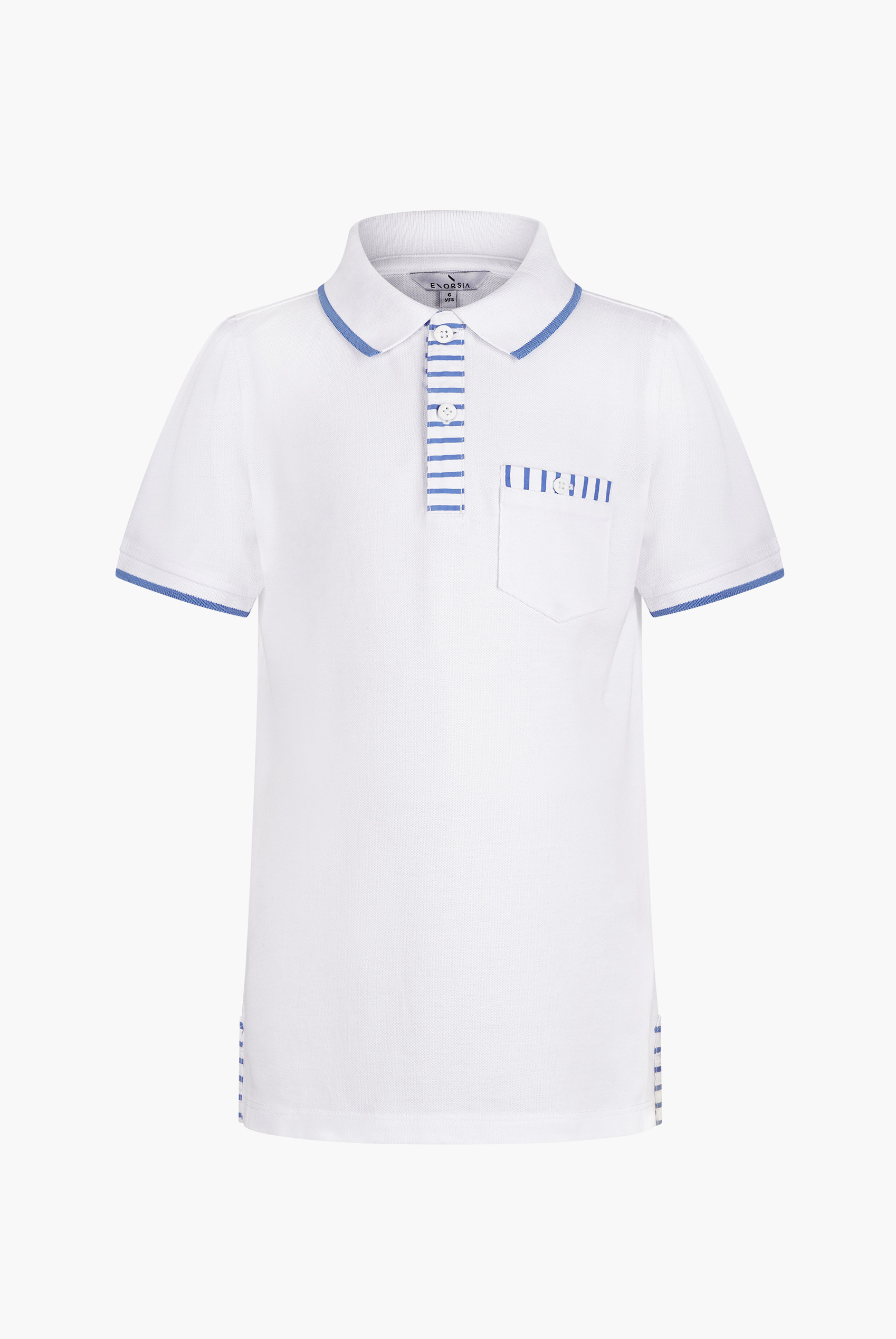 Boy's  Stripe Detailed Short Sleeves Polo Shirt (6yrs-11yrs)