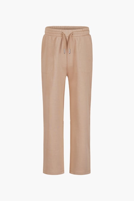 Boys Khaki Drawstring Waist Pull-On Jersey Trousers (6yrs-11yrs)