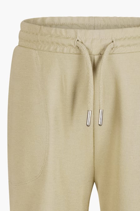 Boys Khaki Drawstring Waist Pull-On Jersey Trousers (6yrs-11yrs)