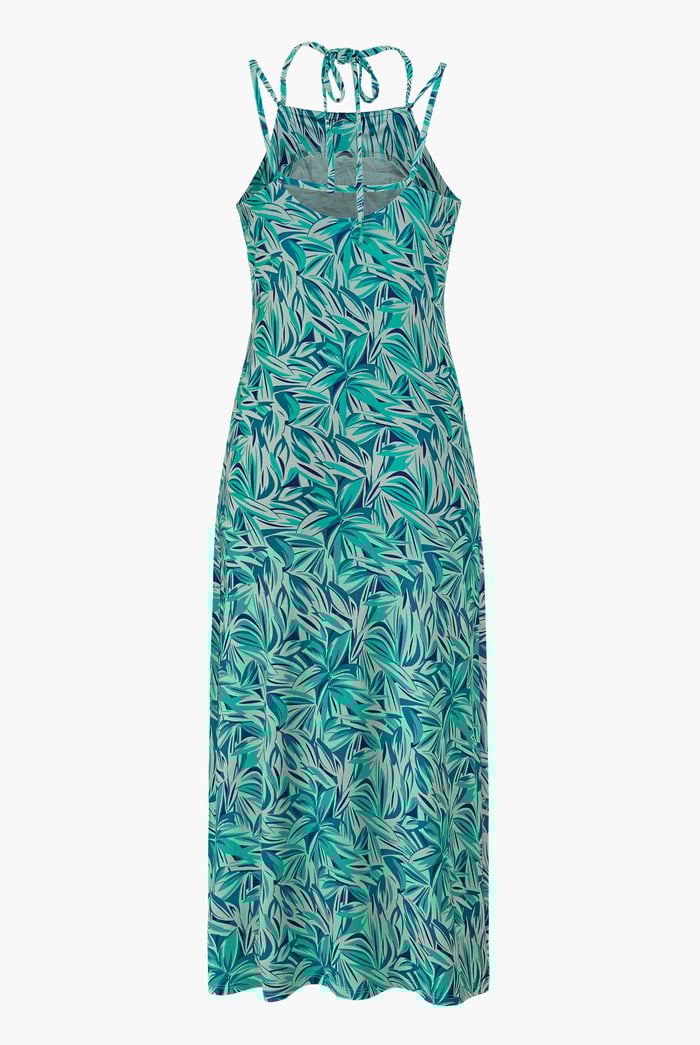 Leaf Floral Strappy Cami Slip Dress