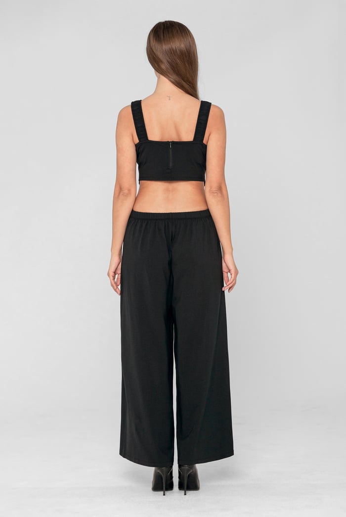 Strappy Wide Leg Jumpsuit