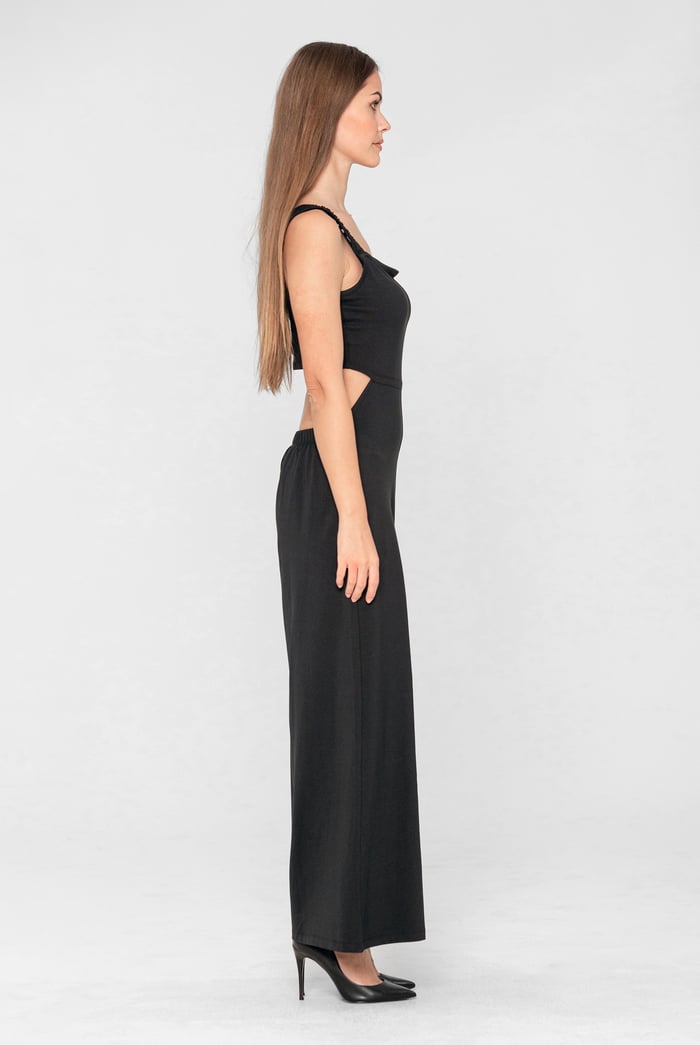 Strappy Wide Leg Jumpsuit