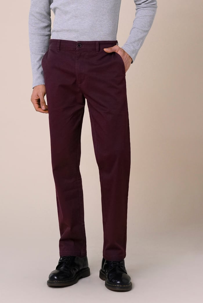 Mens Regular Fit Twill Chinos