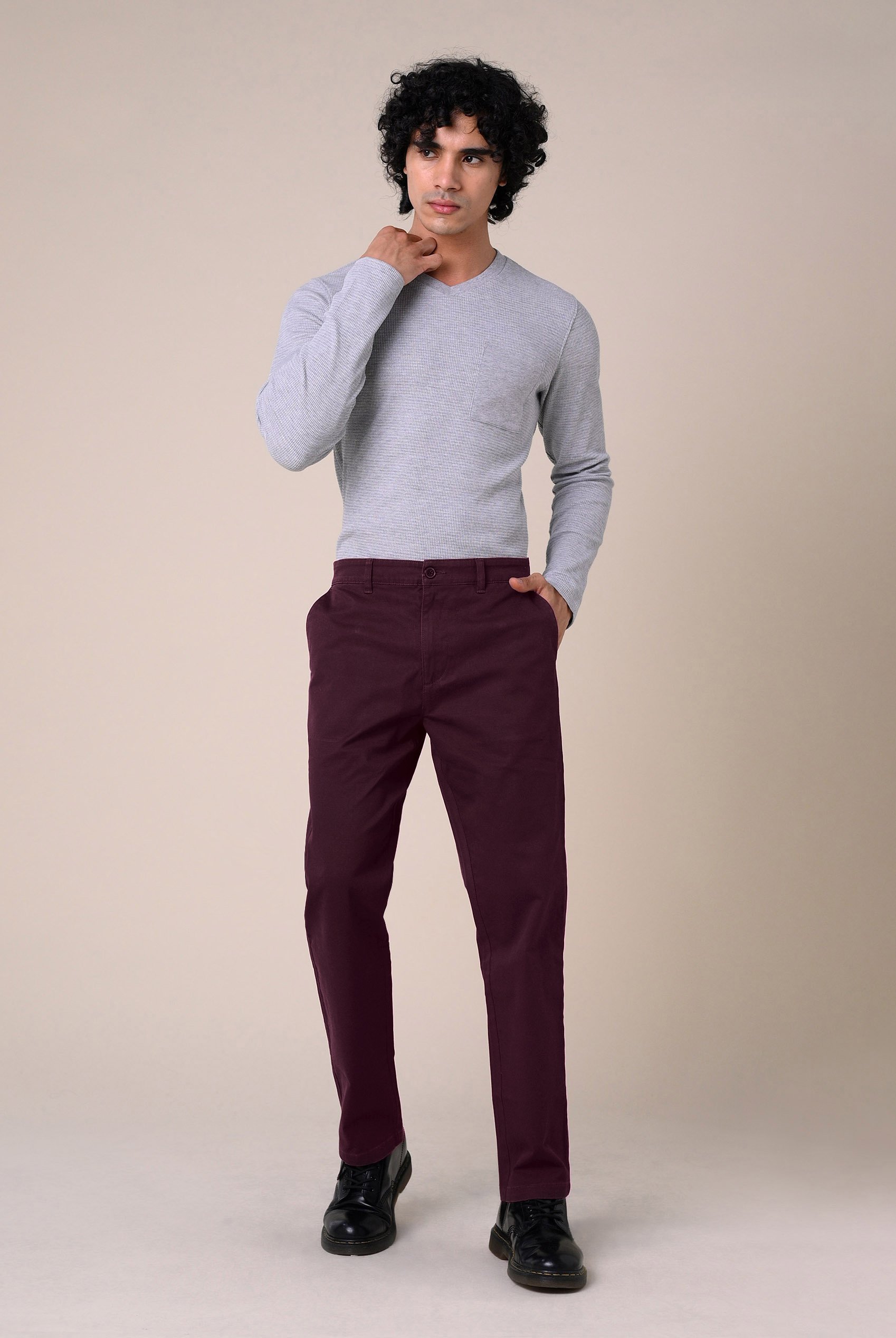 Mens Regular Fit Twill Chinos