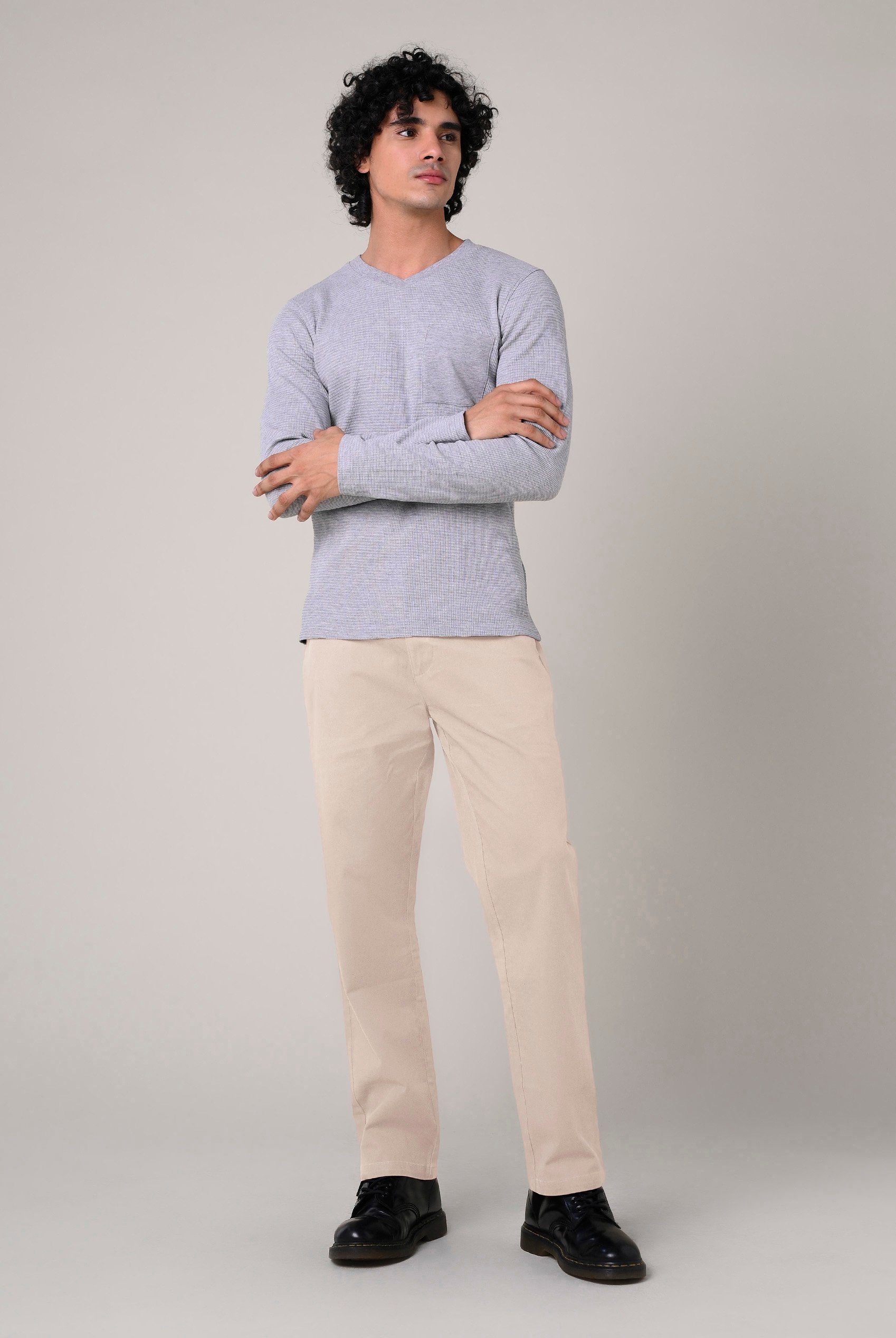Mens Regular Fit Twill Chinos