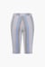 Striped Herringbone Texured Mid-Length Shorts