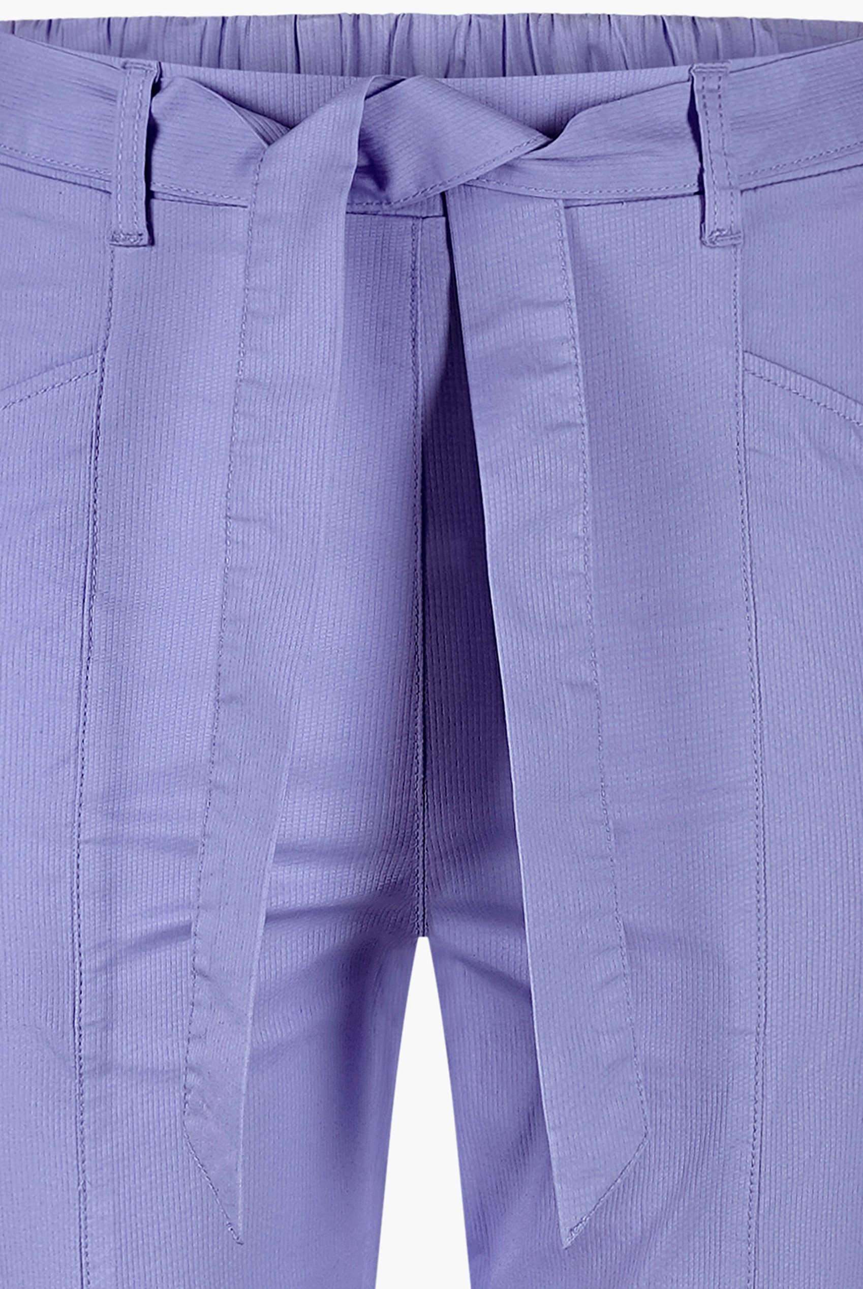 Women's Cotton Stretch Woven Trouser With Waist Belt