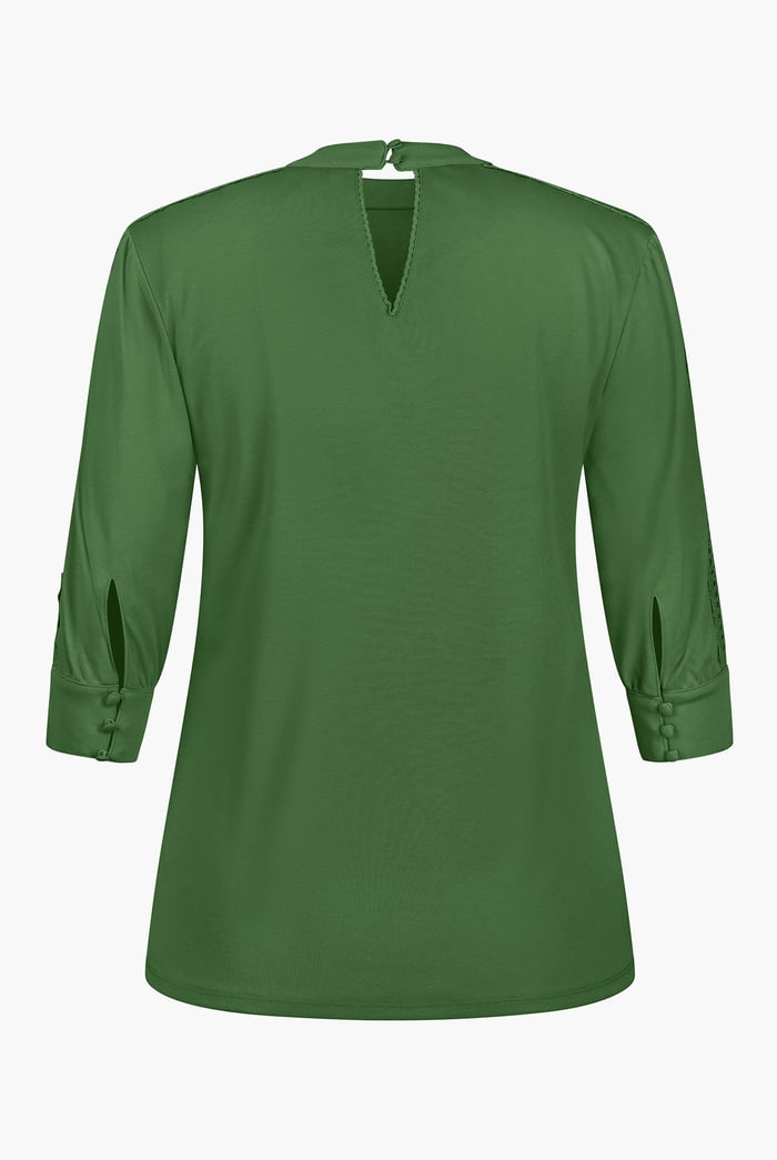 Women's Lace Detailed Three-Quarter Sleeve Tops
