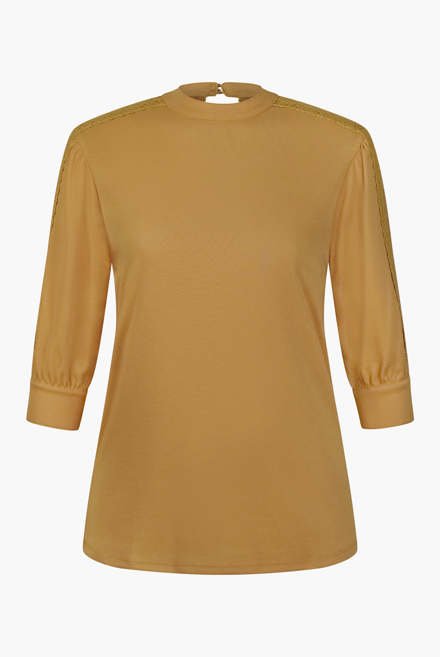 Women's Lace Detailed Three-Quarter Sleeve Tops