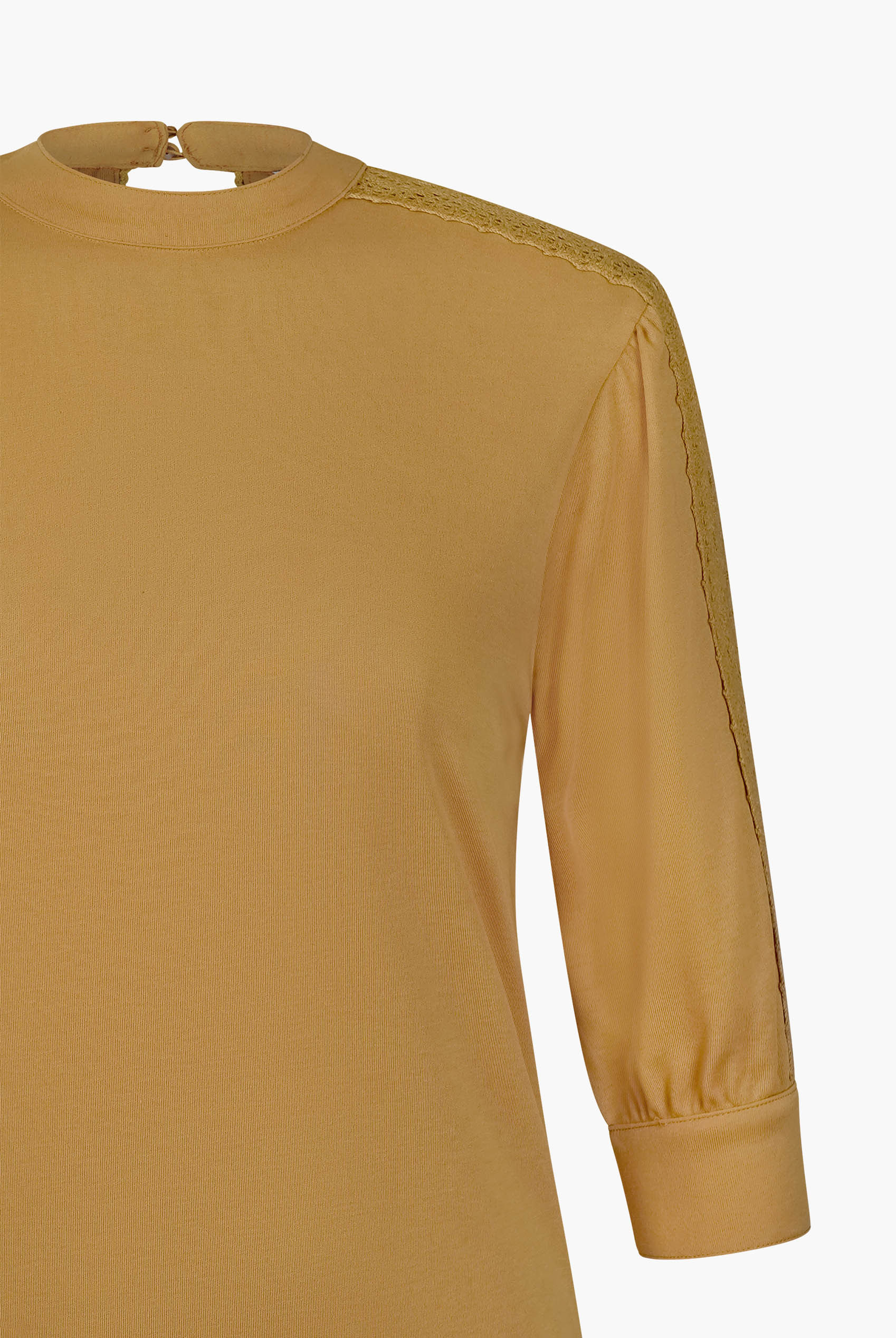 Women's Lace Detailed Three-Quarter Sleeve Tops