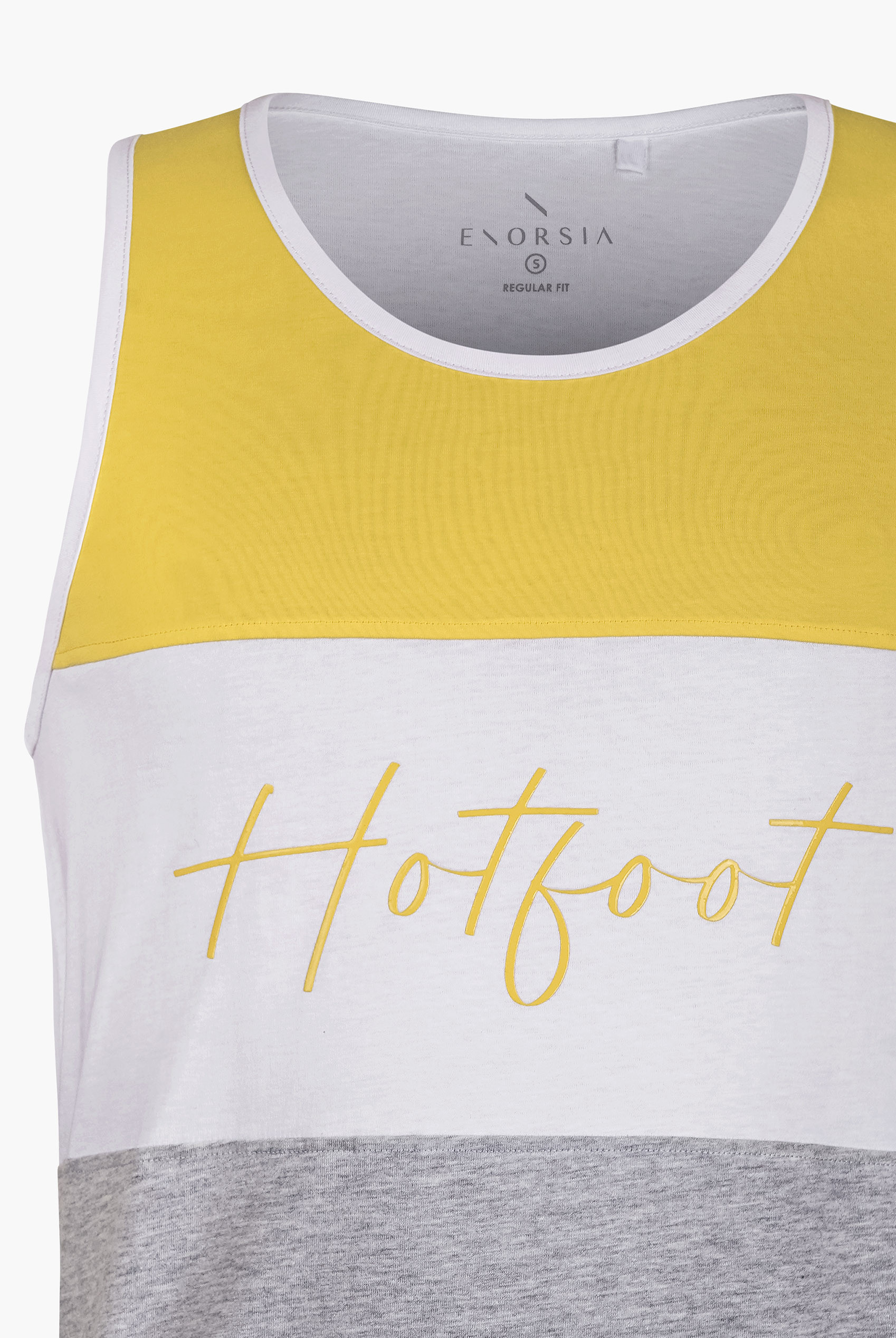 Colour Block Hot Foot Printed Vest