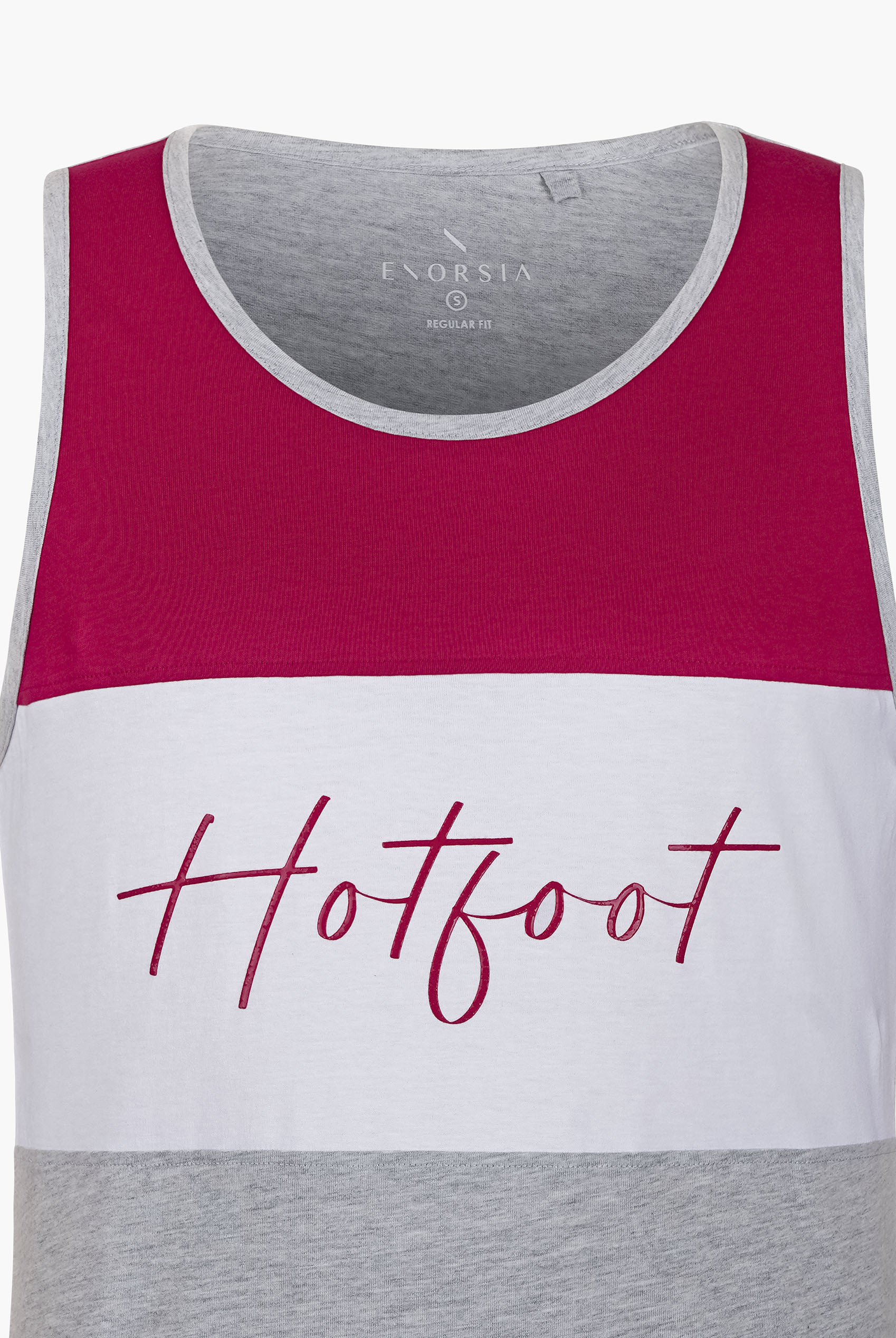 Colour Block Hot Foot Printed Vest