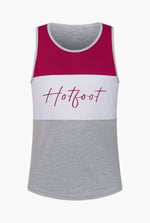 Colour Block Hot Foot Printed Vest