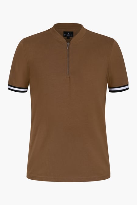 Men's Brown Jersey T-Shirt & Shorts Lounge Set