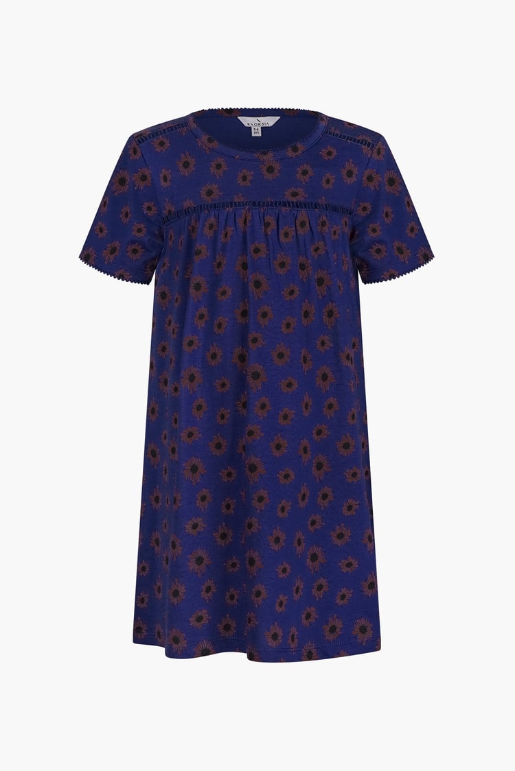 Girls Lace Details Sunflower Print Dress  (5yrs - 11yrs)