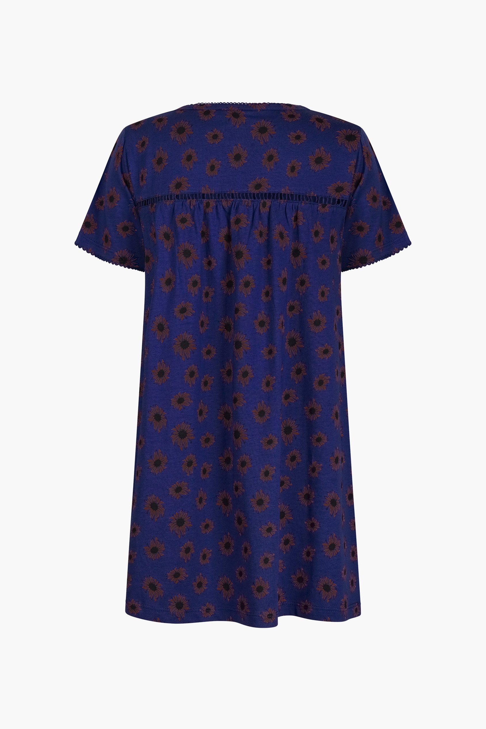 Girls Lace Details Sunflower Print Dress  (5yrs - 11yrs)