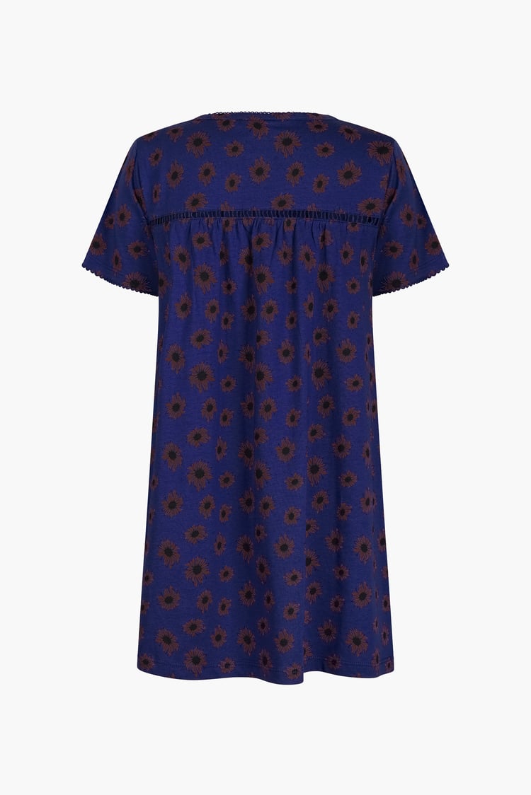 Girls Lace Details Sunflower Print Dress  (5yrs - 11yrs)