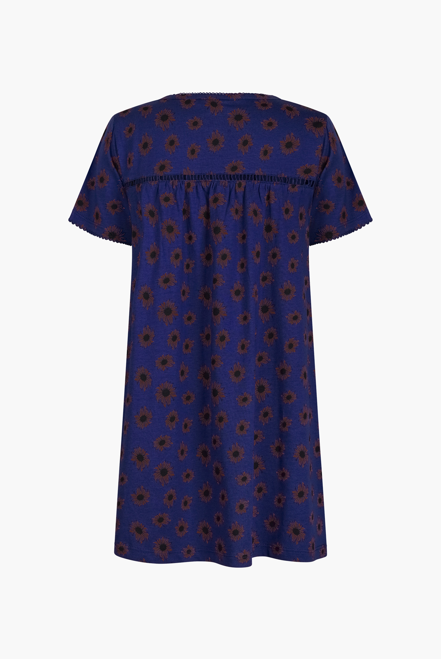 Girls Lace Details Sunflower Print Dress  (5yrs - 11yrs)