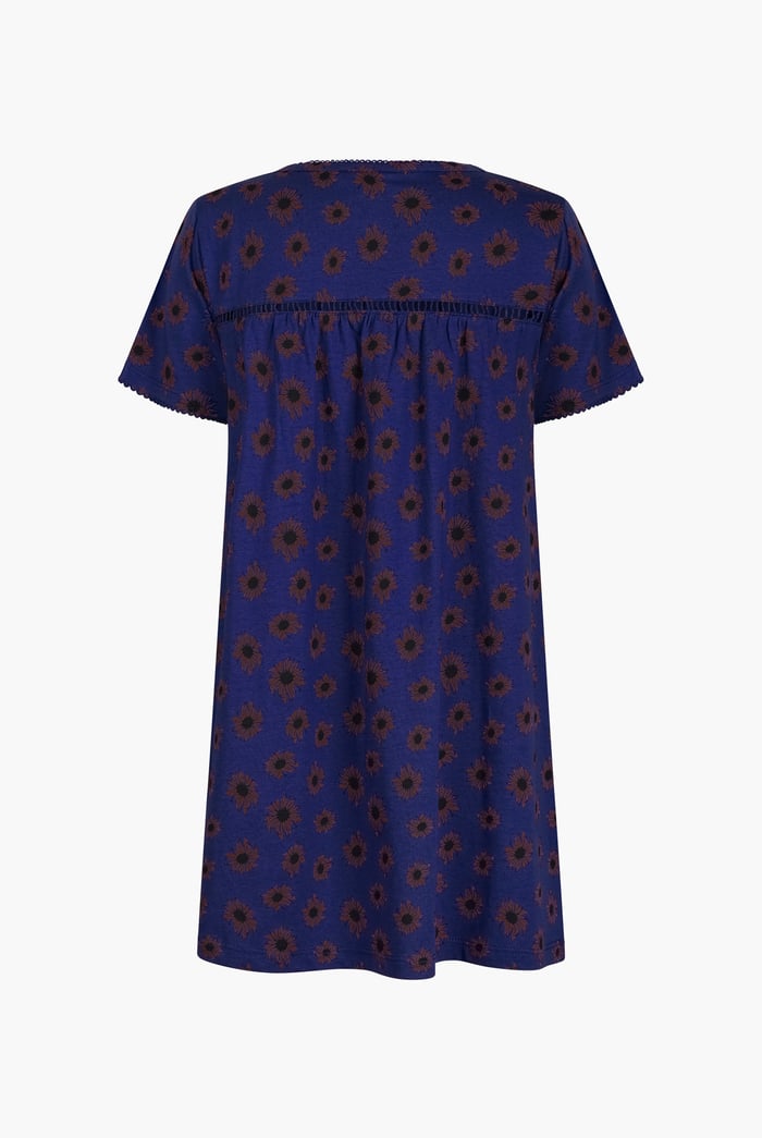 Girls Lace Details Sunflower Print Dress  (5yrs - 11yrs)