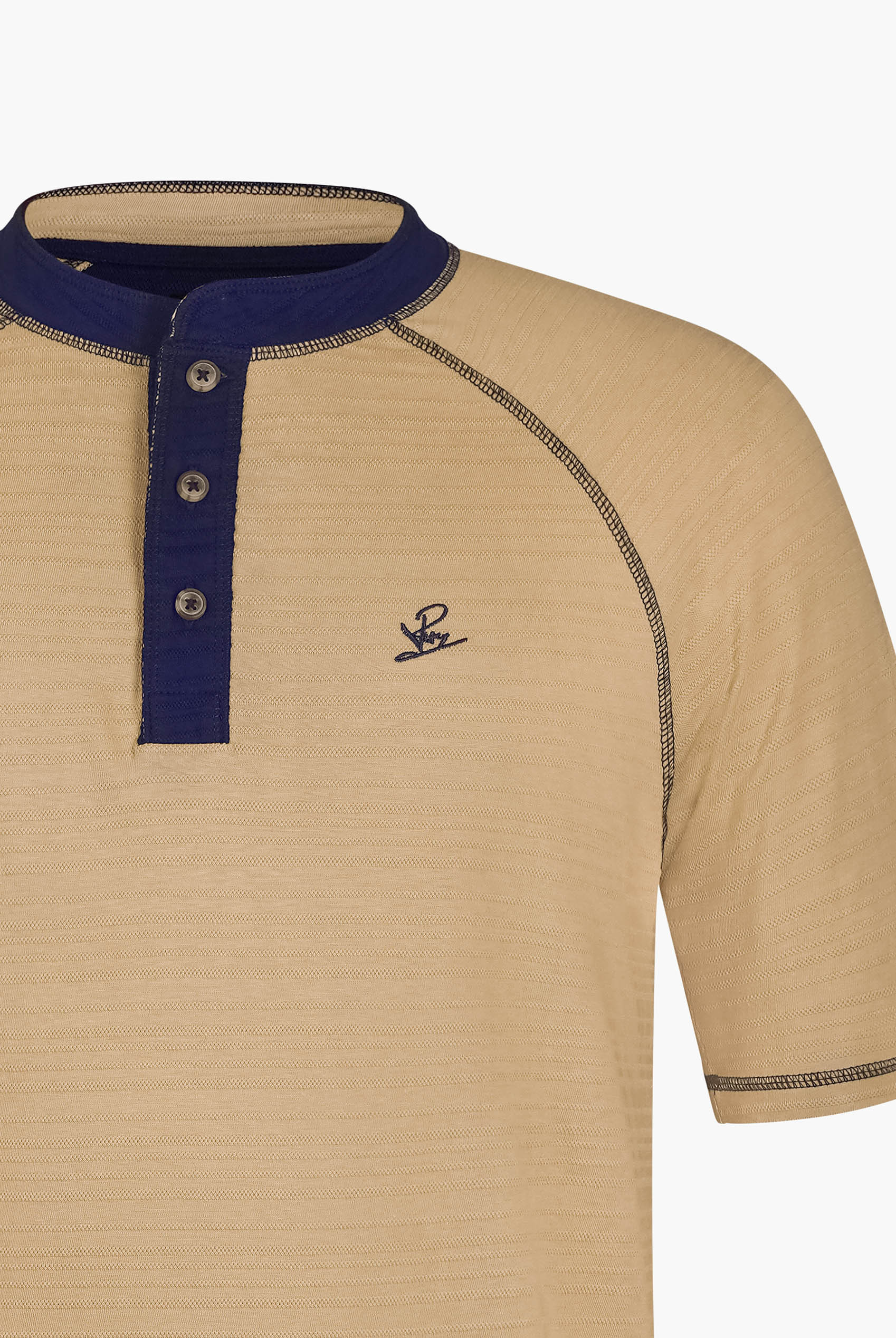 Raglan Henley Short Sleeves T-Shirt