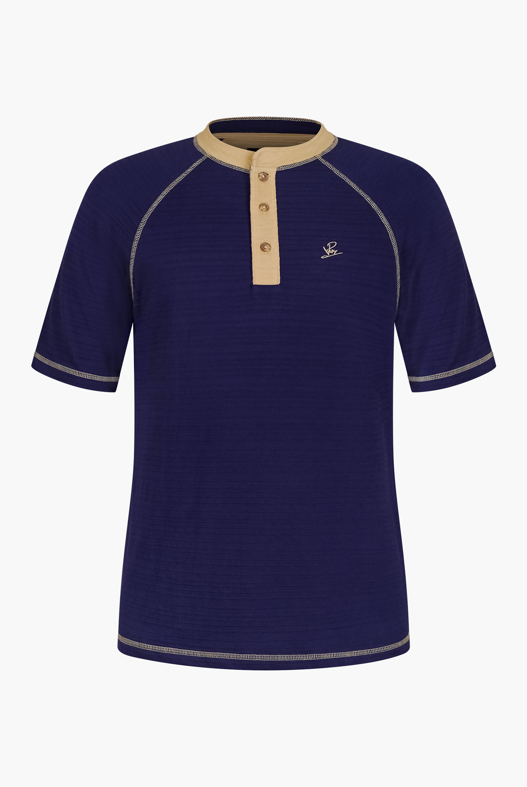 Raglan Henley Short Sleeves T-Shirt