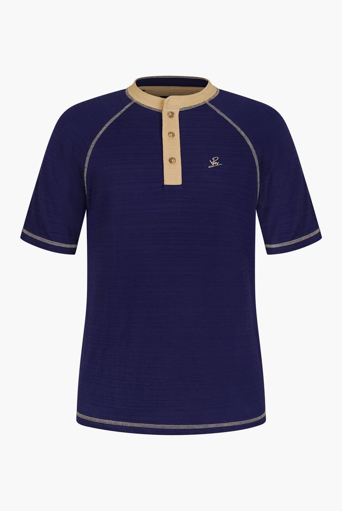 Raglan Henley Short Sleeves T-Shirt