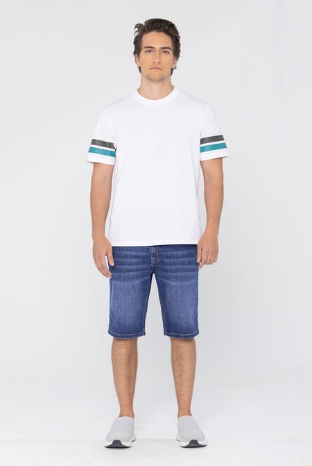 Mid Blue Denim Shorts