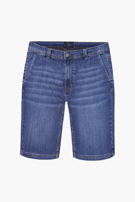 Mid Blue Denim Shorts